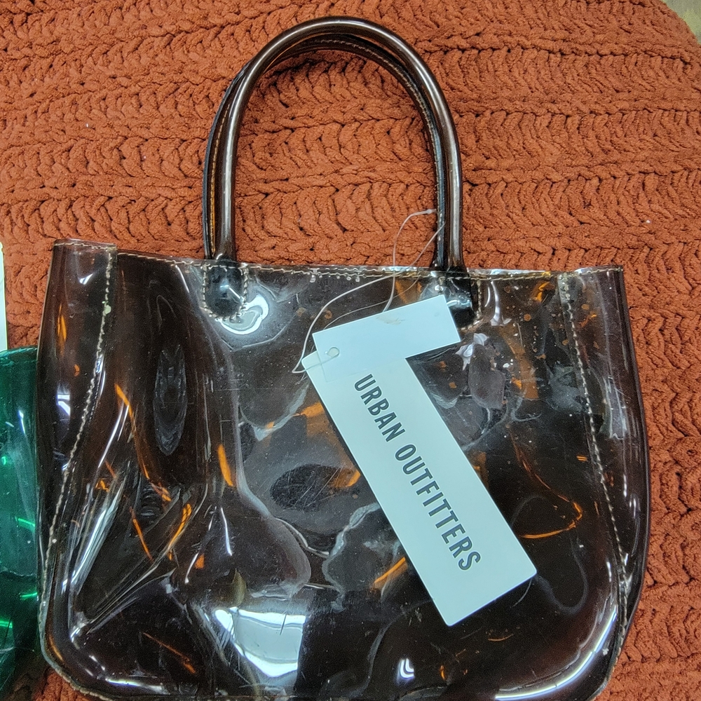 Urban Outfitters Glossy Black Tote